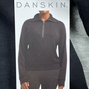Danskin Women's M Activewear Top Black d1259